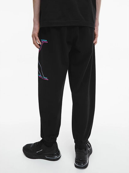 Luxusní Illuminated tepláky, Černá barva, S, M, L