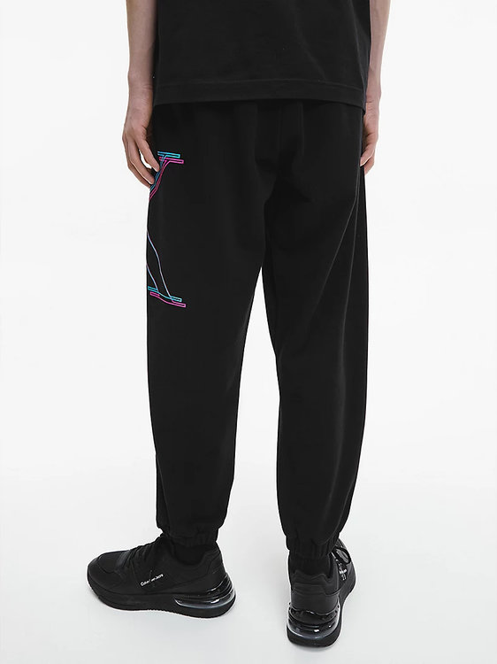 Luxusní Illuminated tepláky, Černá barva, S, M, L