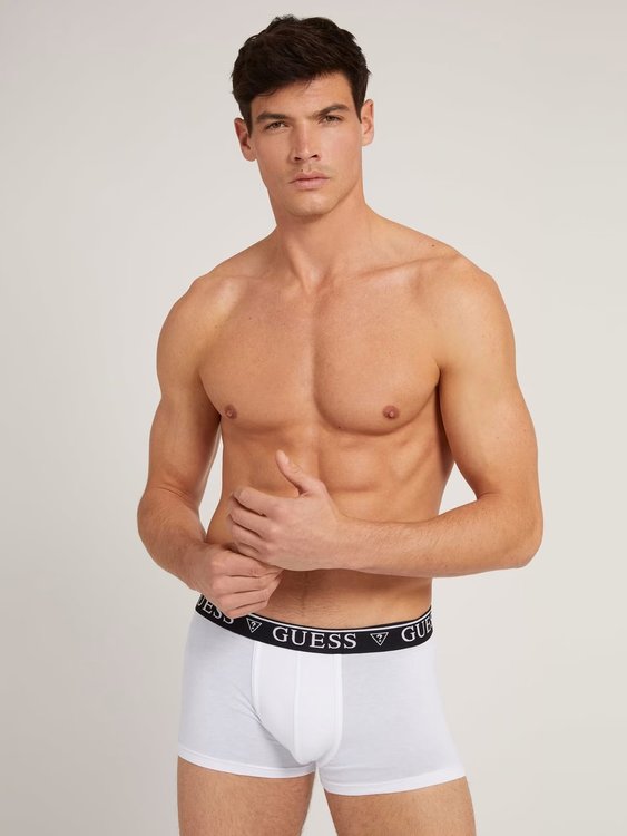 Barney boxery – GUESS, Bílá barva Muži
