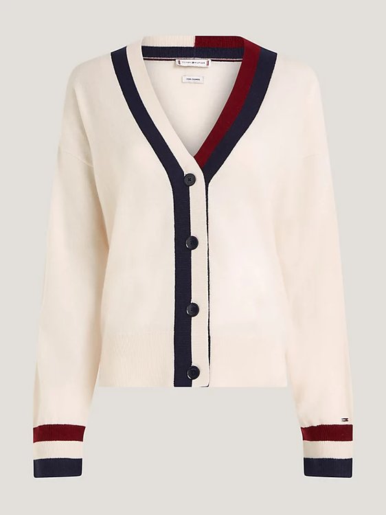 Wool Cashmere kardigan Krémová barva Ženy