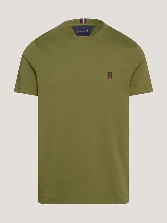 Small Monogram triko Khaki, Zelená barva Muži