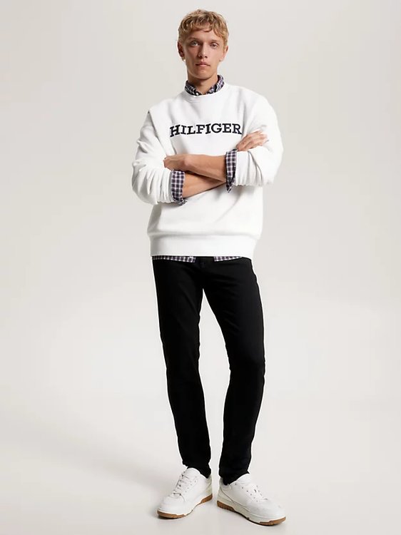 Tapered Houston jeany – Tommy Hilfiger, Černá barva Muži