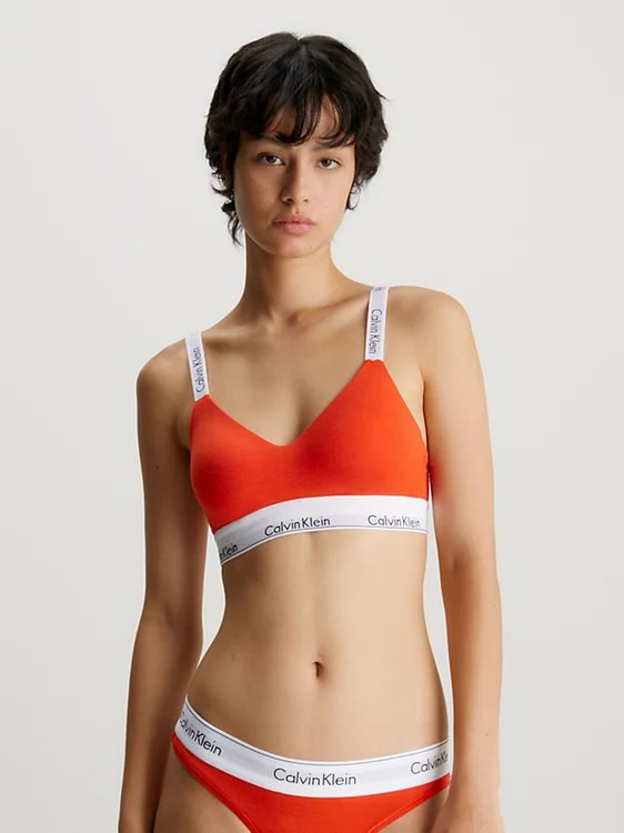 Modern Cotton podprsenka – Calvin Klein Underwear, Červená barva Ženy