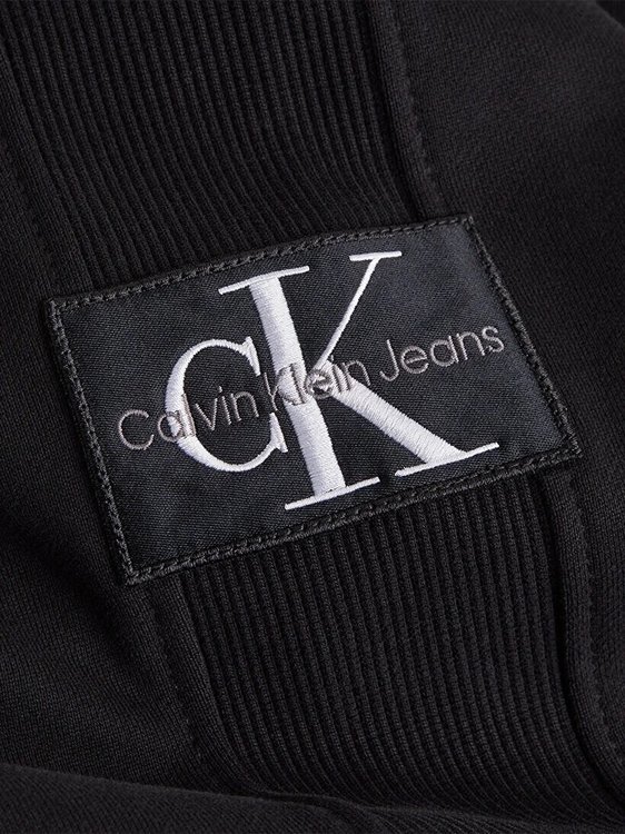 Badge mikina – Calvin Klein Jeans, Černá barva Muži