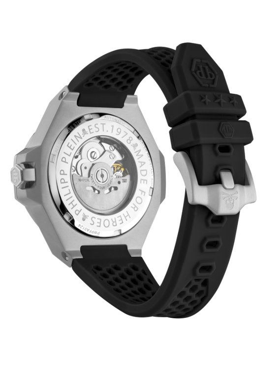 $KELETON ROYAL hodinky – Philipp Plein, Černá, Stříbrná barva Muži