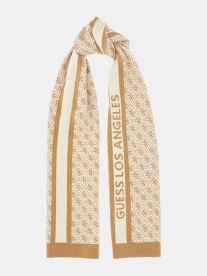 Sevyn 4G Logo šála – GUESS, Krémová barva Ženy