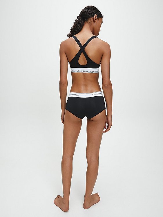 Módní Podprsenka Modern Cotton, Černá barva, BASIC