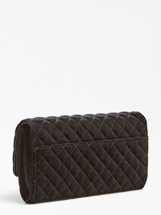 Guess, Černá barva Pixie Velvet crossbody