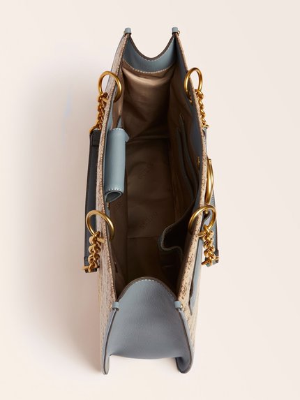 Guess – Aileen 4G shopper, Béžová, Modrá barva 1