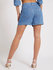 Módní Nenita šortky, Modrá barva, 2022