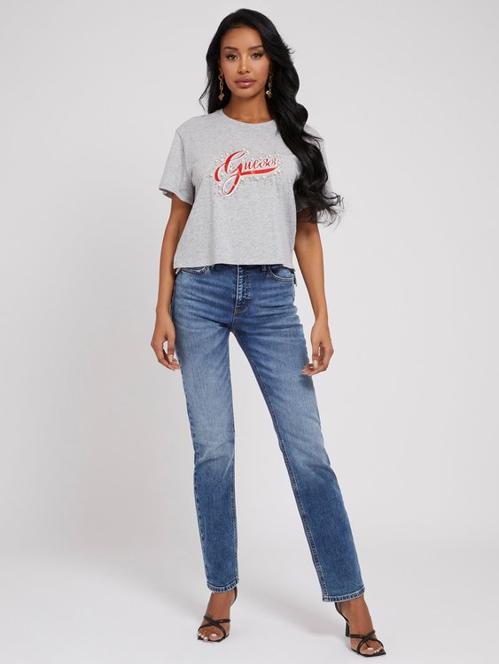 Leontina triko – Guess, Šedá barva Ženy 1