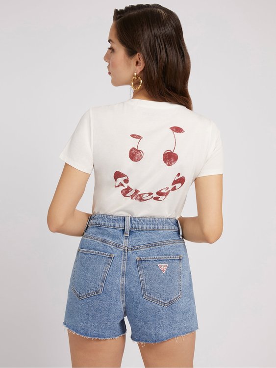 Cherry smile triko Bílá barva Ženy