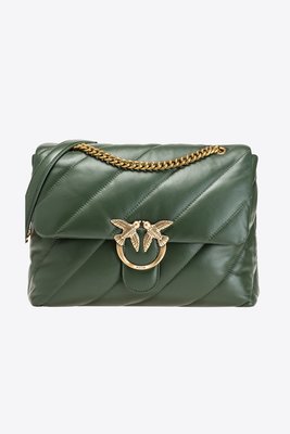 Pinko – Love Big Puff kabelka, Zelená barva