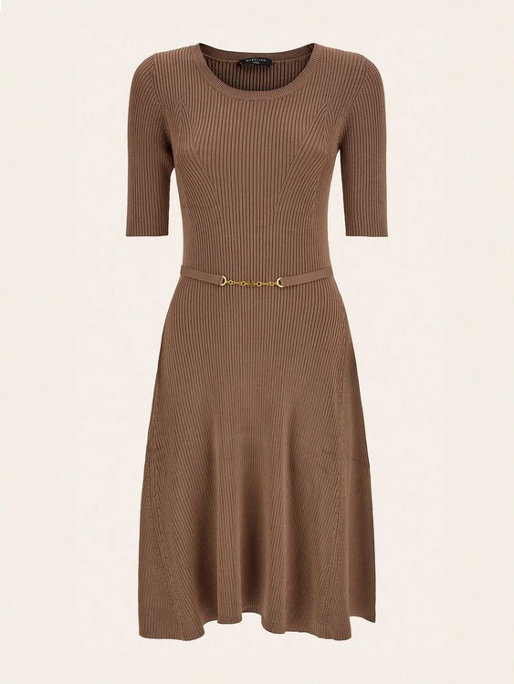 Luxusní Laila šaty, Béžová barva, XS, S, M