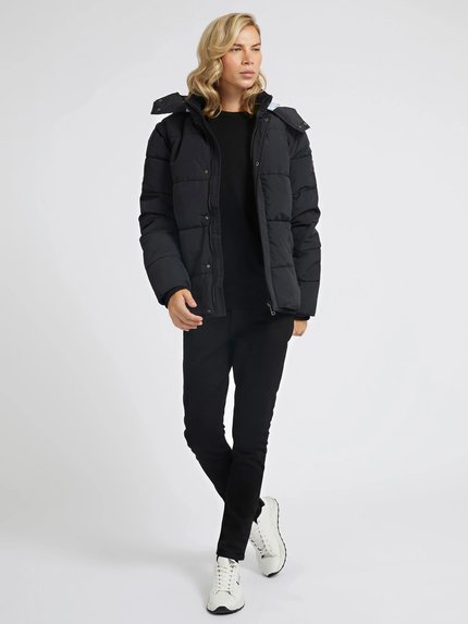 Módní Puffa bunda, Černá barva, 2022