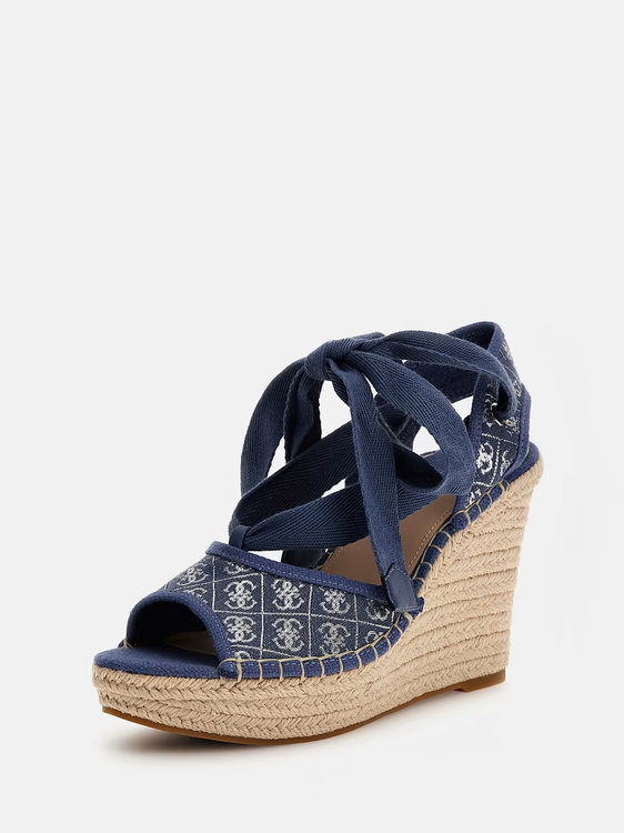 GUESS – Halona sandály, Modrá barva