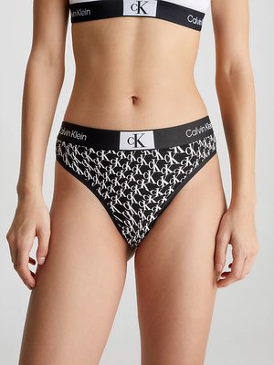 1996 Cotton tanga – Calvin Klein Underwear, Černá barva Ženy