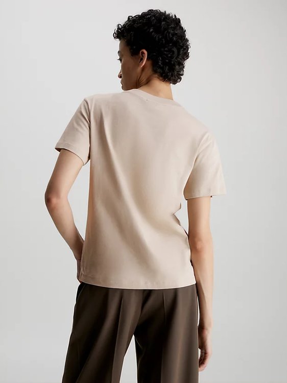 Hero Logo triko – Calvin Klein, Béžová barva Ženy