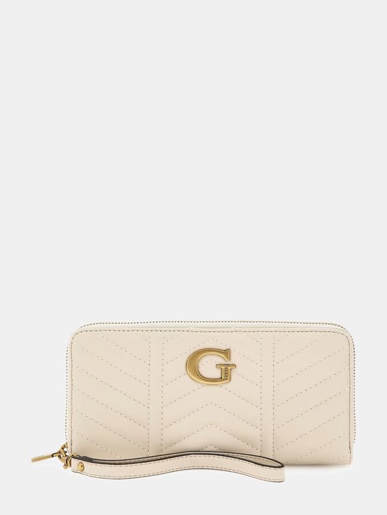 GUESS – Lovide peněženka, Krémová barva