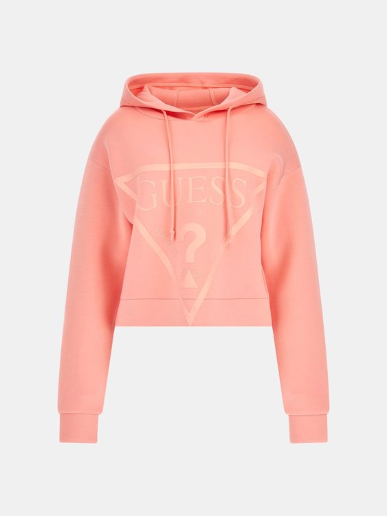 GUESS – New Alisa mikina s kapucí, Oranžová barva