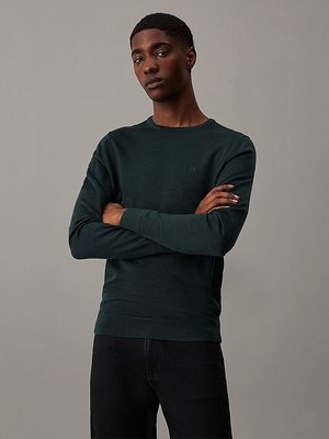 Calvin Klein – Merino svetr, Zelená barva