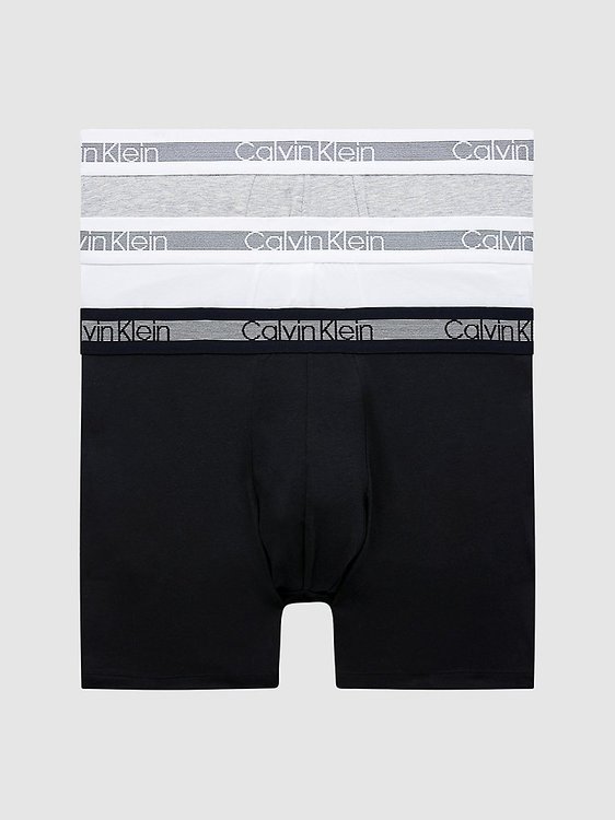 Calvin Klein Underwear – Cooling boxerky 3ks, Bílá, Černá, Multi, Šedá barva