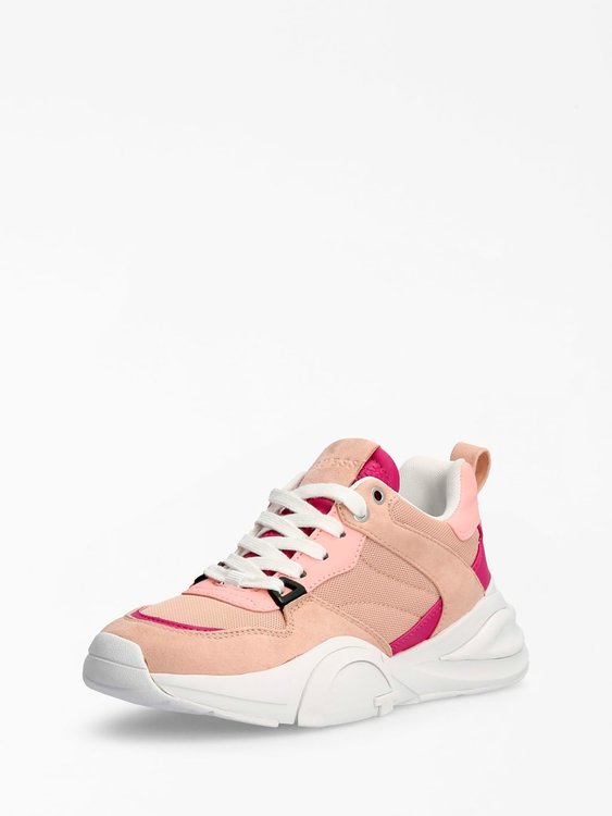 Guess – Bestie tenisky, Bílá, Růžová barva