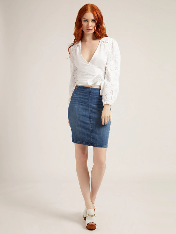 Sandra košile – Guess, Bílá barva Ženy