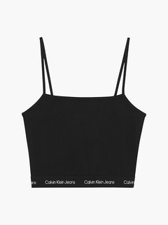 Calvin Klein Jeans, Černá barva Logo tape top