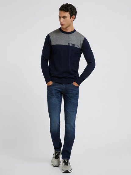 Módní Perry svetr, Navy, Šedá barva, 2022