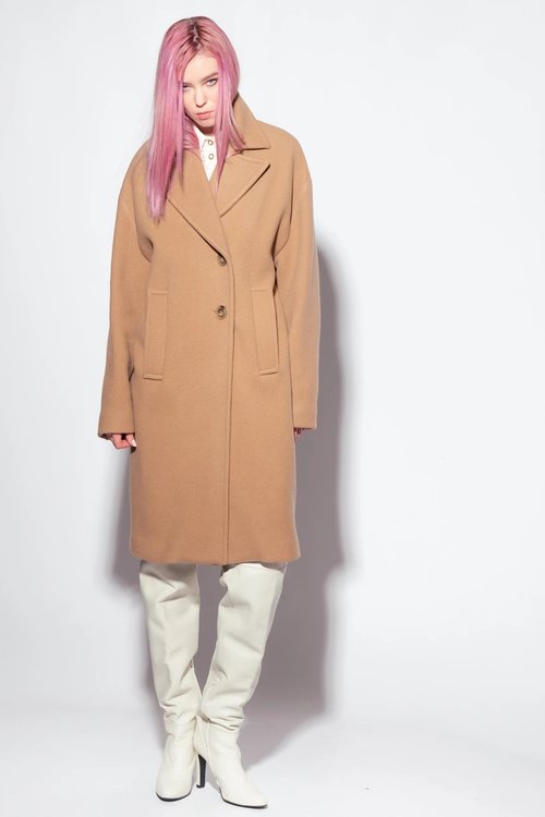 Pinko – Inning kabát, Hnědá barva