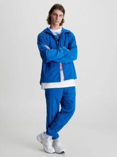 Badge Crinkle Nylon kalhoty Modrá barva Muži