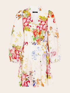 Luxusní Glorious Garden šaty, Bílá, Multi barva, 38, 40, 42, 44