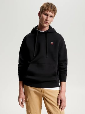 Tommy Hilfiger – Small Hoody mikina, Černá barva