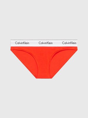 Calvin Klein Underwear – Modern Cotton bikiny, Červená barva