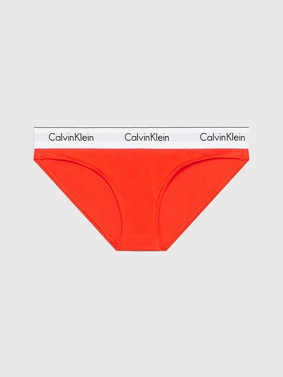 Calvin Klein Underwear – Modern Cotton bikiny, Červená barva