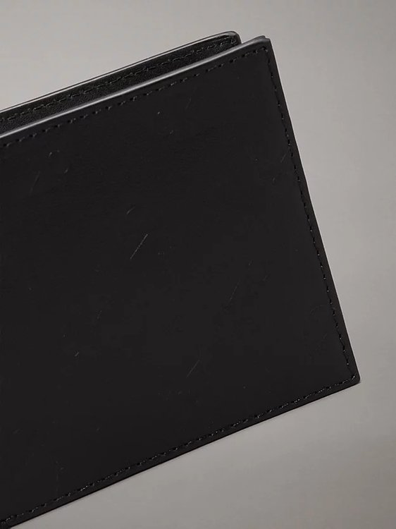 Módní Emboss Bifold peněženka, Černá barva, 2024