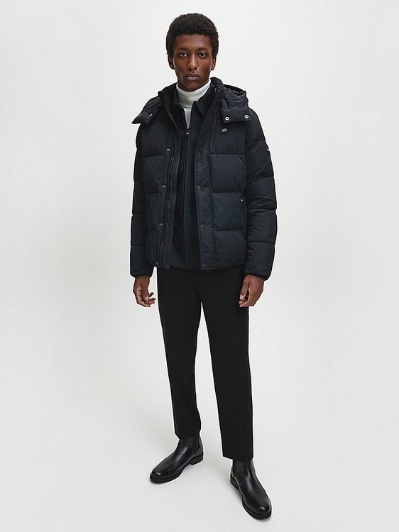 Crinkle Bunda – Calvin Klein, Černá barva Muži, Muži