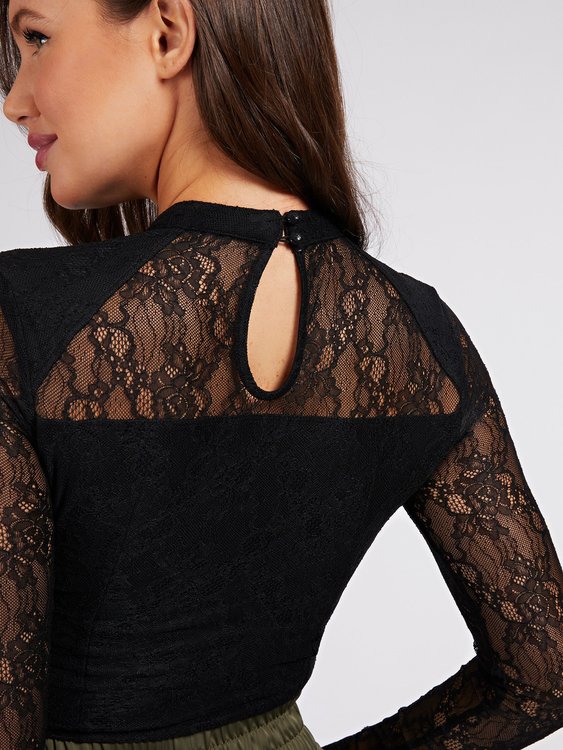 Luxusní Body, Černá barva, XS, S, M, L