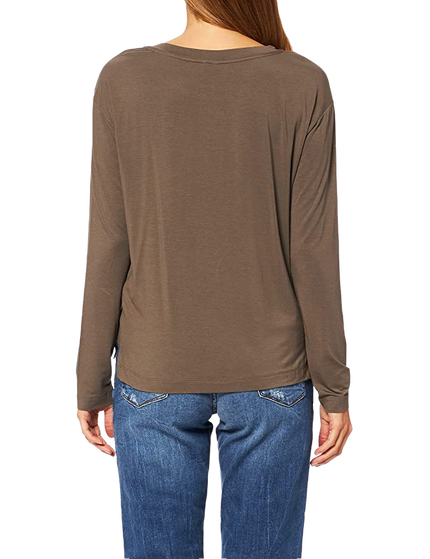 Módní Pyžamové triko, Hnědá barva, 2021