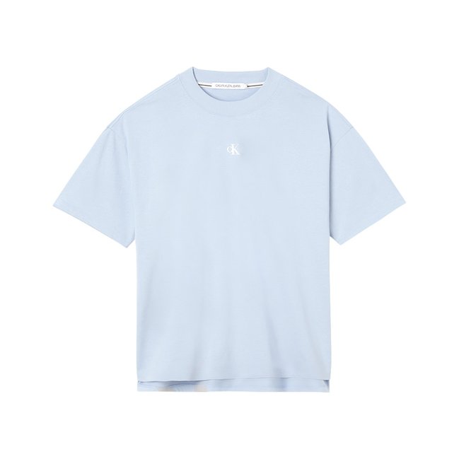 Calvin Klein Jeans – Two tone monogram tričko, Modrá barva