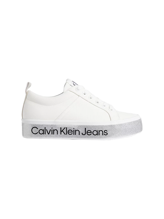Vulcanized tenisky – Calvin Klein Jeans, Bílá barva Ženy