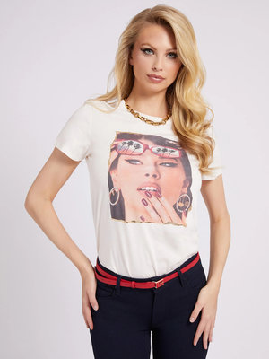 Módní Palm sunglasses triko, Bílá barva, 2022