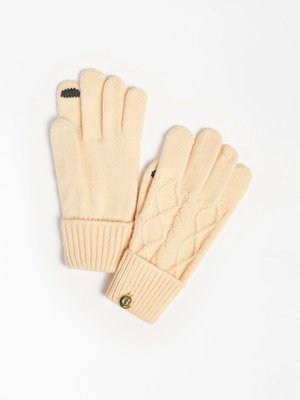 Guess – Zimní rukavice, Krémová barva