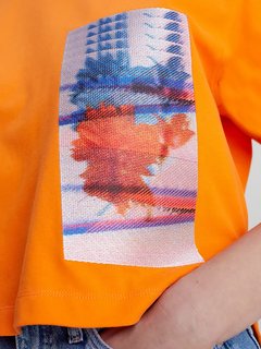 Motion Floral triko Oranžová barva Ženy