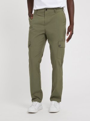 GUESS – Tech Cargo kalhoty, Khaki, Zelená barva