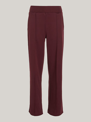 Tommy Hilfiger – Blocked Stripe kalhoty, Hnědá, Vínová barva