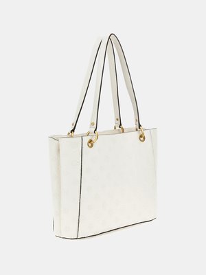 Peony Noel velká kabelka – GUESS, Bílá, Krémová barva Ženy