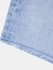 High rise denim šortky Modrá barva Ženy