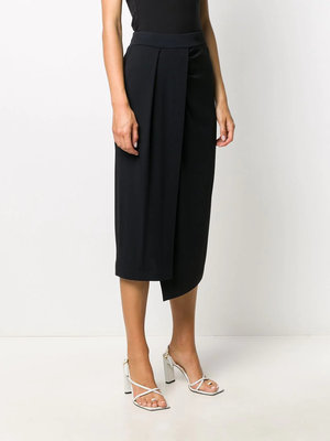 Módní Asymetrická sukně, Černá barva, 2020